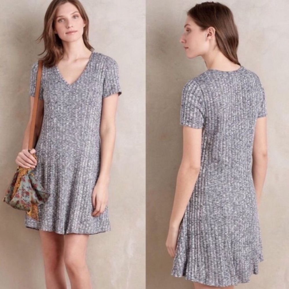Ribbed flare dress